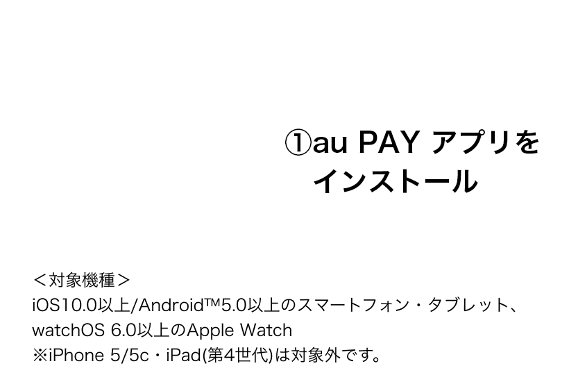 （１）au PAY アプリをインストール